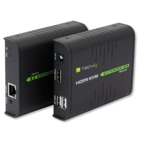 Extender HDMI + USB po skrętce Cat.5/5e/6 120m