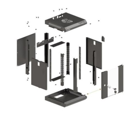 Szafa instalacyjna rack wisząca 10 cali 4U 300x300 czarna Szafa instalacyjna rack wisząca 10 cali 4U 300x300 czarna