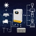Hybrydowy inwerter solarny Off-Grid 6.2kVA | 6.2W | 120A | MPPT |LCD | BMS | Sinus
