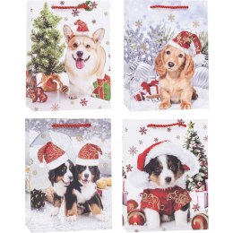 Torebka prezentowa A4 26x32x10cm BOŻE NARODZENIE TBN-24130-HS-A4 ROZETTE