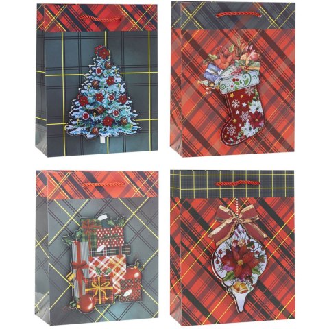Torebka ozdobna TBN-24184-HS-A4 26x32x10cm (12szt) ROZETTE Torebka ozdobna TBN-24184-HS-A4 26x32x10cm (12szt) ROZETTE