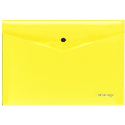 Teczka kopertowa A4 zatrzaskowa NEON ŻÓŁTY 330x235mm błyszcząca 352652 BERLINGO Teczka kopertowa A4 zatrzaskowa NEON ŻÓŁTY 330x235mm błyszcząca 352652 BERLINGO