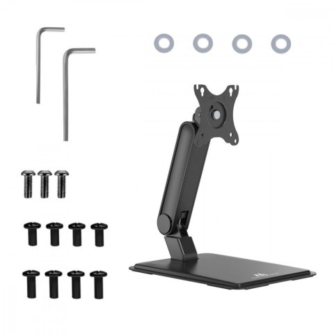 Uchwyt do monitora dotykowego MC-989 max 8kg VESA 75x75/100x100, 17-32 cale wolnostojący z podstawą