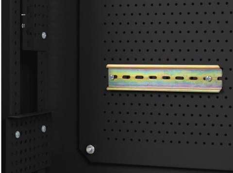 Szafa instalacyjna rack wisząca 19 cali 6U+3U 540x200 niskoprofilowa (złożona) czarna Szafa instalacyjna rack wisząca 19 cali 6U+3U 540x200 niskoprofilowa (złożona) czarna