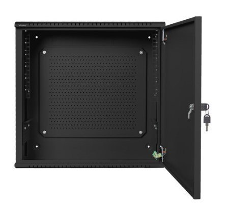 Szafa instalacyjna rack wisząca 19 cali 6U+3U 540x200 niskoprofilowa (złożona) czarna Szafa instalacyjna rack wisząca 19 cali 6U+3U 540x200 niskoprofilowa (złożona) czarna