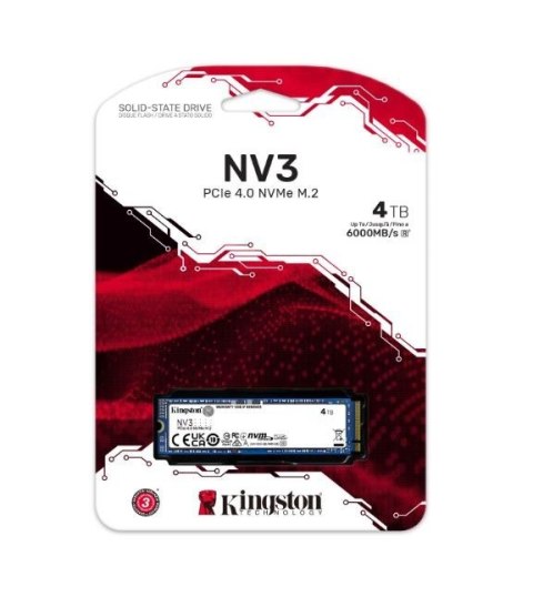 Dysk SSD NV3 4TB M.2 2280 PCI-e 4.0 NVMe 6000/5000 Dysk SSD NV3 4TB M.2 2280 PCI-e 4.0 NVMe 6000/5000