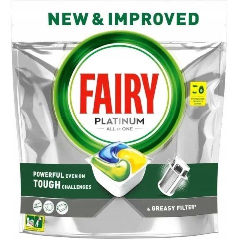 Kapsułki do zmywarki FAIRY PLATINUM ALL IN ONE LEMON (28szt) Kapsułki do zmywarki FAIRY PLATINUM ALL IN ONE LEMON (28szt)