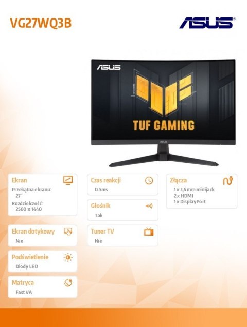 Monitor 27 cali VG27WQ3B QHD