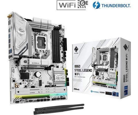 Płyta główna B860 Steel Legend WiFi s1851 4DDR5 TB ATX Płyta główna B860 Steel Legend WiFi s1851 4DDR5 TB ATX