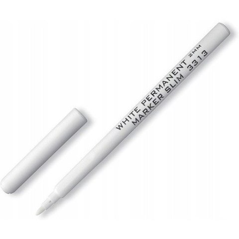 Marker permanentny biały 2mm 3313 KOH-I-NOOR Marker permanentny biały 2mm 3313 KOH-I-NOOR