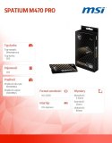 Dysk SPATIUM M470 PRO 1TB M.2 PCIe4 6000/4500MB/s