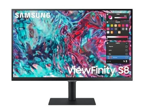 Monitor 27 cali ViewFinity S8 IPS 3840x2160 UHD 16:9 1xHDMI 2xTB 4.0 (90W/15W) 3xUSB 3.0 LAN 5ms DCh PinP/PbyP 60Hz HAS+PIV głoś Monitor 27 cali ViewFinity S8 IPS 3840x2160 UHD 16:9 1xHDMI 2xTB 4.0 (90W/15W) 3xUSB 3.0 LAN 5ms DCh PinP/PbyP 60Hz HAS+PIV głoś
