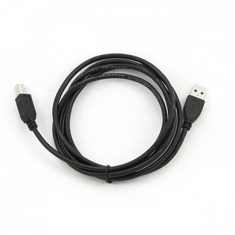 Kabel USB 2.0 typu AB AM-BM 1.8m czarny Kabel USB 2.0 typu AB AM-BM 1.8m czarny