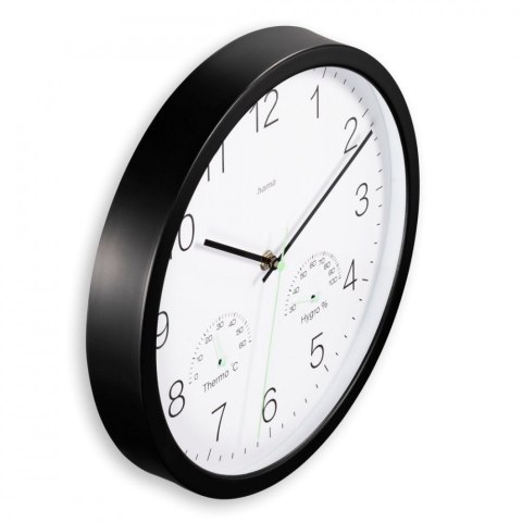Zegar ścienny 30cm Santorini Czarny
