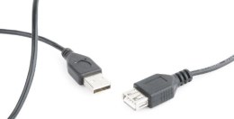Przedłużacz kabla USB 2.0 AM-AFI 0.75m czarny
