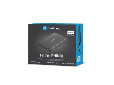 Kieszeń zewnętrzna HDD/SSD Sata Rhino Go 2,5'' USB 3.0 Kieszeń zewnętrzna HDD/SSD Sata Rhino Go 2,5'' USB 3.0