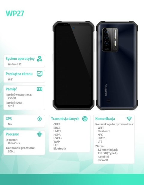 Smartfon WP27 12/256GB czarny Smartfon WP27 12/256GB czarny