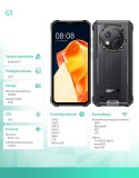 Smartfon G1 4G 6/256GB IP69K czarny