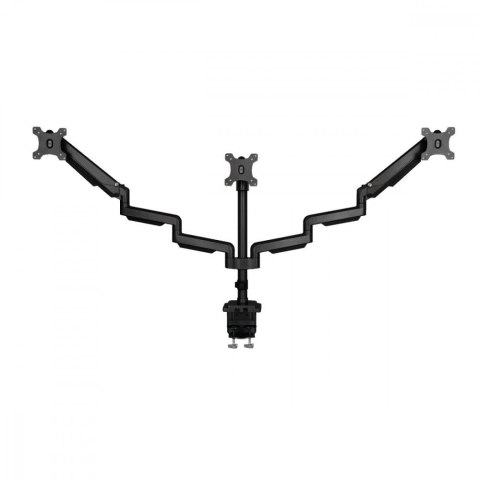 Uchwyt monitora potrójny ze spreżyną gazową Ergo Office ER-408B Czarny