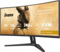 Monitor G-Master 34 cale GCB3486WQSCP-B1,VA,UWQHD,240HZ,0.4ms,1500R,HDR400,500cd,21:9,HDMI (2.1), USB-C dock 95W, RJ45, 2x5W, KV