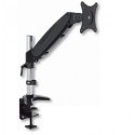 Ramię biurkowe z amortyzatorem gazowym monitor 15-27cali, 8kg, srebrno-czarne