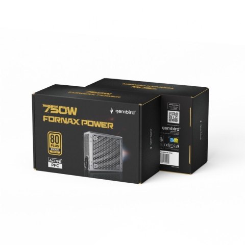 Zasilacz komputerowy Fornax Power 750W 80+Bronze aktywny PFC 120mm wentylator Zasilacz komputerowy Fornax Power 750W 80+Bronze aktywny PFC 120mm wentylator