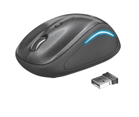 Mysz bezprzewodowa YVI FX czarna Mysz bezprzewodowa YVI FX czarna