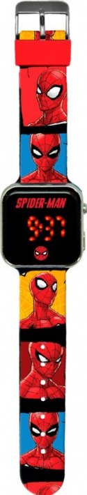 Zegarek LED z kalendarzem Spiderman