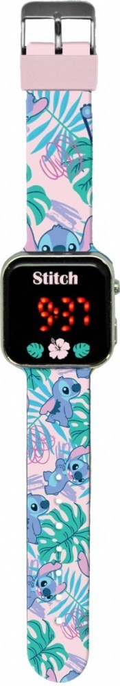 Zegarek LED z kalendarzem Stitch