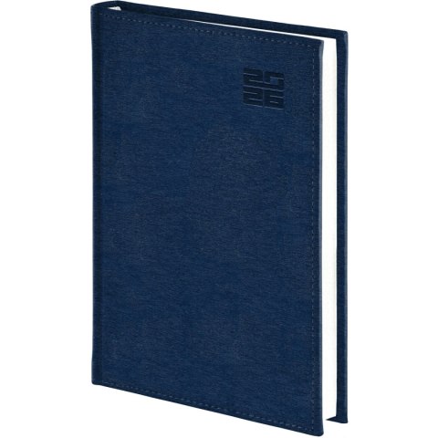 Kalendarz A5 Aluminium STANDARD tygodniowy z notesem p.biały 237 A5TNB granatowy Wokół Nas