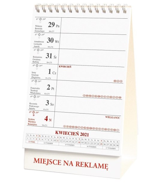 Kalendarz stojący miesięczny 2027 KB034B Wokół Nas