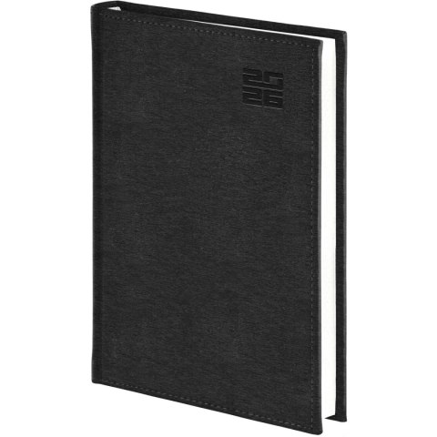 Kalendarz B5 Aluminium STANDARD tygodniowy z notesem p.biały 237 B5TNB czarny Wokół Nas