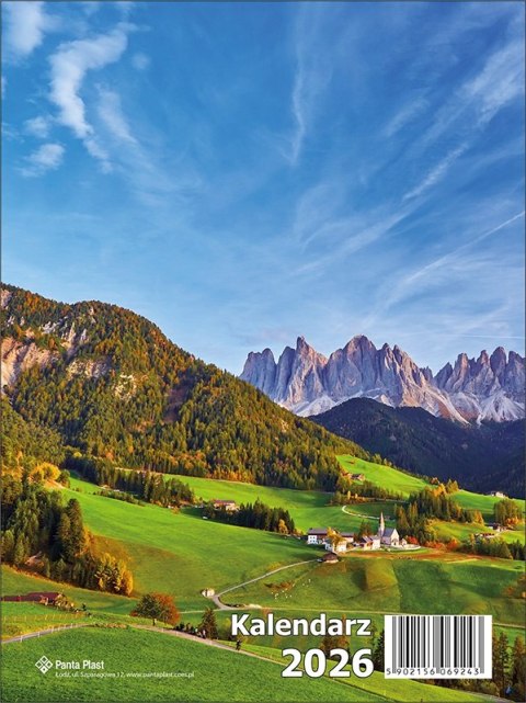 Kalendarz biurkowy pionowy 2026 0405-0900-99 Panta Plast