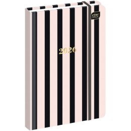 Kalendarz książkowy A6 192 Metallic stripes INTERDRUK