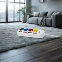 Listwa zasilająca z wyłącznikami 4 gniazda + 2xUSB przedłużacz MCE229W Biała
