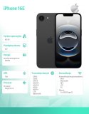 IPhone 16E 256GB czarny
