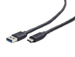 Kabel USB 3.0 typ C AM/CM/0.1m/czarny