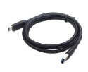 Kabel USB 3.0 typ C AM/CM/0.5m/czarny