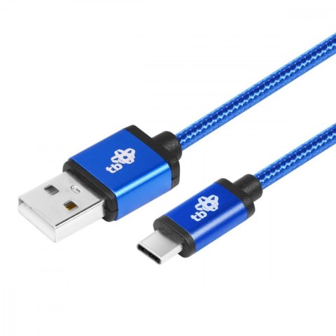 Kabel USB-USB C 1.5m niebieski sznurek Kabel USB-USB C 1.5m niebieski sznurek
