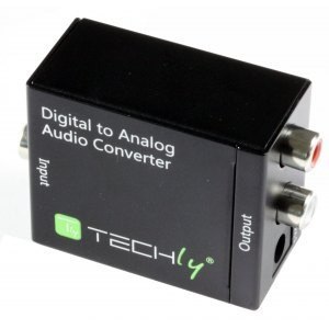 Konwerter cyfrowy Toslink SPDIF, coaxial audio na analog stereo RCA L/R Konwerter cyfrowy Toslink SPDIF, coaxial audio na analog stereo RCA L/R