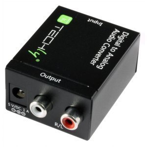 Konwerter cyfrowy Toslink SPDIF, coaxial audio na analog stereo RCA L/R Konwerter cyfrowy Toslink SPDIF, coaxial audio na analog stereo RCA L/R