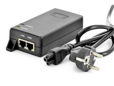 Zasilacz/Adapter PoE+ 802.3at, max. 55V 30W Gigabit 10/100/1000Mbps, aktywny Zasilacz/Adapter PoE+ 802.3at, max. 55V 30W Gigabit 10/100/1000Mbps, aktywny