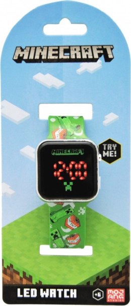 Zegarek LED z kalendarzem Minecraft