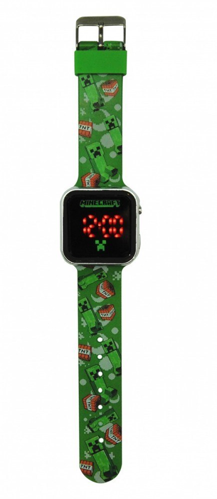 Zegarek LED z kalendarzem Minecraft