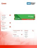 Dysk SSD Green 240GB SATA M.2 2280 WDS240G3G0B