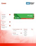 Dysk SSD Green SSD 480GB SATA M.2 2280 WDS480G3G0B