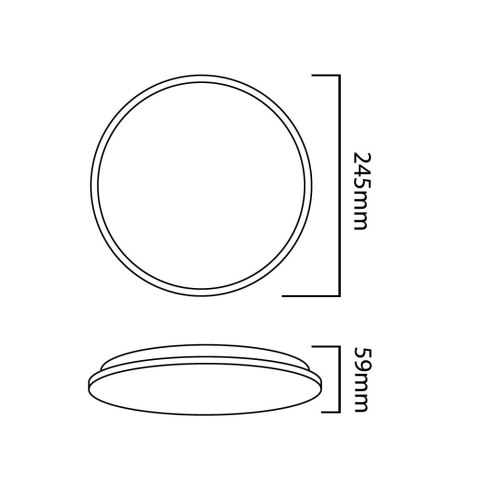 Lampa sufitowa LED z czujnikiem zmierzchu MCE347