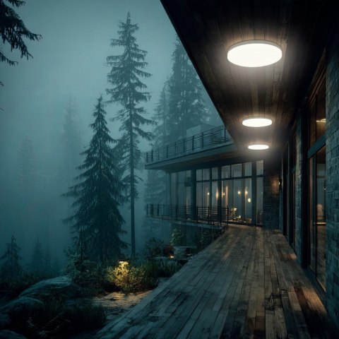 Lampa sufitowa LED z czujnikiem zmierzchu MCE347