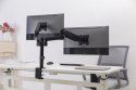 Ramię/uchwyt na dwa monitory biurkowe, regulowane od 17 cali do 32 cale, obciążenie do 9 kg