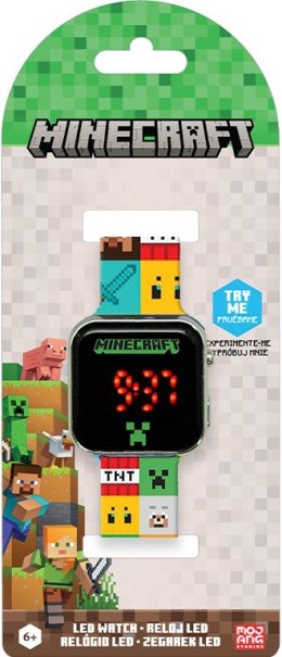Zegarek LED z kalendarzem Minecraft